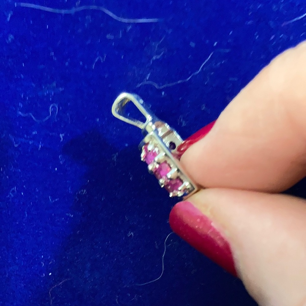 Silver Ruby Pendant - image 6